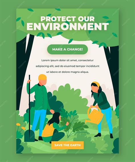 Edit free and printable environment poster templates.